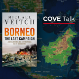 Borneo: The Last Campaign book cover and map of Borneo