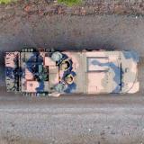 Australian Army soldiers from 2nd/14th Light Horse Regiment crew a Boxer Combat Reconnaissance Vehicle (CRV) during training at Wide Bay Training Area.