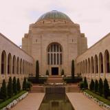  A daylight shot of war memorial in Canberra.