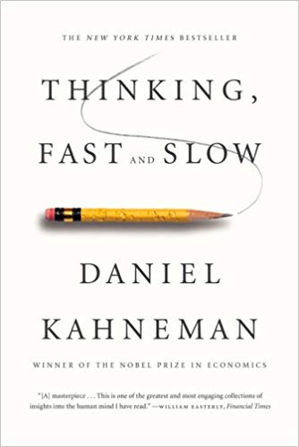 Cover of Thinking, Fast and Slow by Daniel Kahneman, 2013.