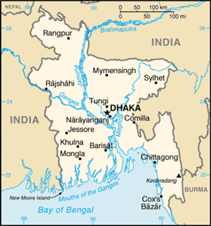 Map of Bangladesh