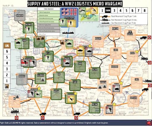 A game of Supply and Steel in action.